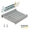 Gaveta Porta-Talheres de Cozinha Europa PVC Cinza