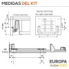 Gaveta Porta-Talheres de Cozinha Europa PVC Cinza